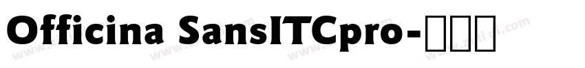 Officina SansITCpro字体转换
